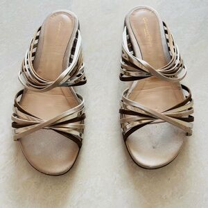 Gianvito Rossi Gold Sandals Sz 40